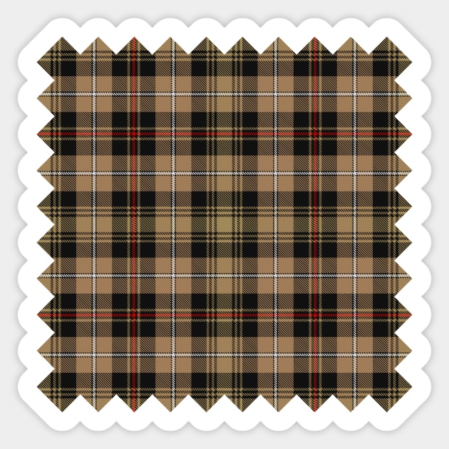 Clan MacKenzie Brown Hunting Tartan Sticker by sifis